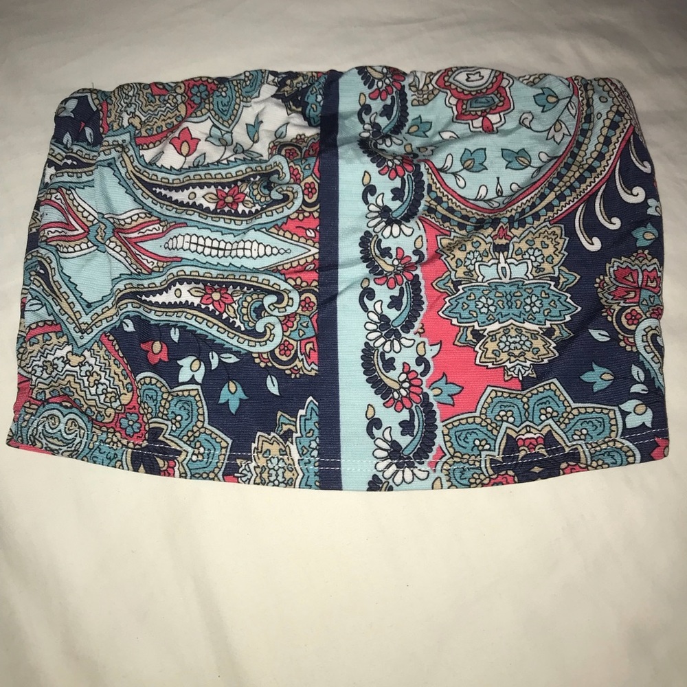Floral tube top